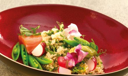 Salade de quinoa et saumon fumé