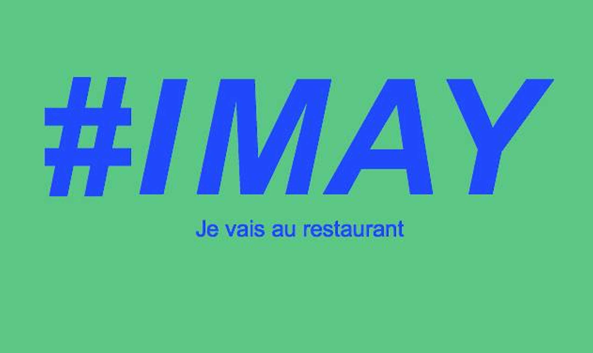 WE OPENEN op 1 mei