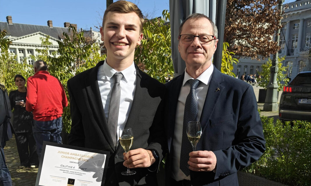 Gauthier Piret, vainqueur du concours du meilleur sommelier junior Champagne 2026